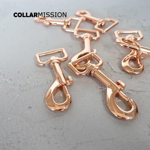 20pcs/lot Metal dog clasp for 25mm pet puppy leash handbag luggage strap diy parts durable Swivel Clasp plated buckle PK25M