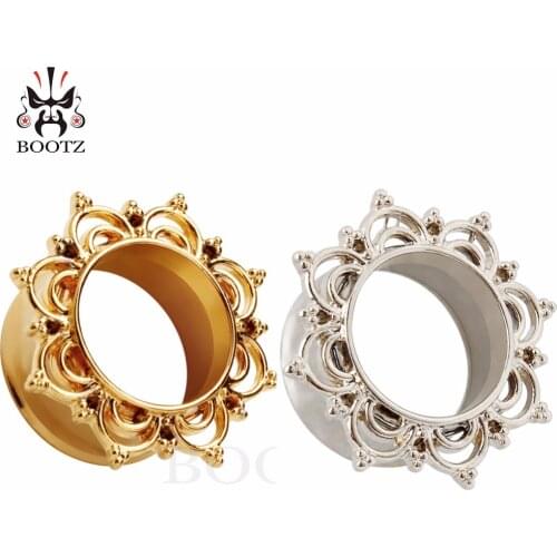 Wholesale Price Ear Stretchers Piercing Tunnels Plugs Stainless Steel Body Jewelry Gauges Expanders Earrings For Women Men 34PCS