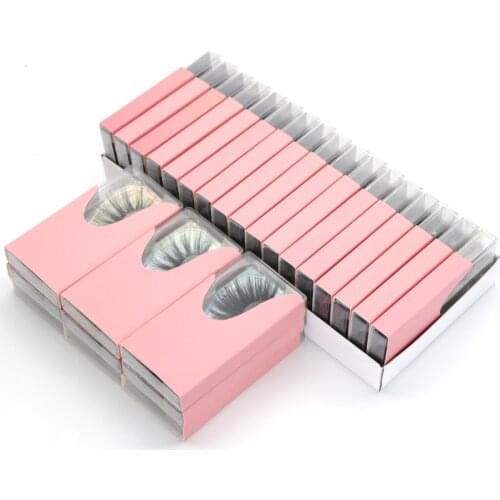 Eyelashes Wholesale Bulk 100pcs Eyelash With Box Custom Logo Vendor 10/20/30/50/100 Pairs 25mm Faux Mink Lashes Whole Sale