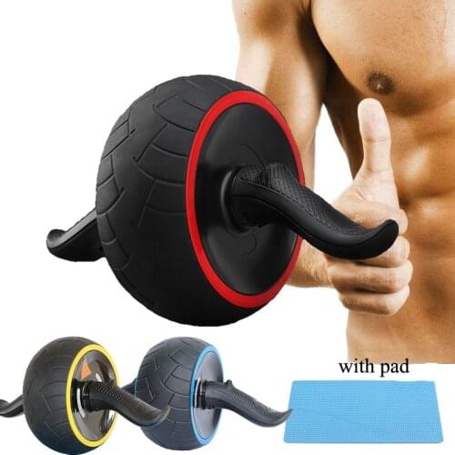 Abdominal Roller Exercise Wheel Fitness Equipment Rebound Wheel Ab Workout Gym Mute Roller For Arms Back Belly Core Trainer