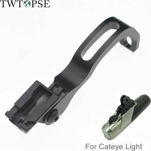 TWTOPSE Bike CATEYE Light Holder Mount For Brompton Folding Bicycle 3SIXTY Pikes Fit CATEYE VOLT200 300 400 800 AMPP400 500 800