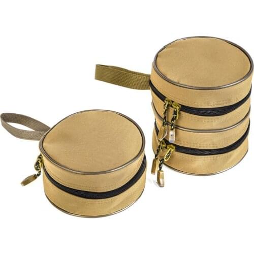 Outdoor Fishing Reel Portable Round Storage Basket Tackle Tools Bag Container Fishing Tool Accessories