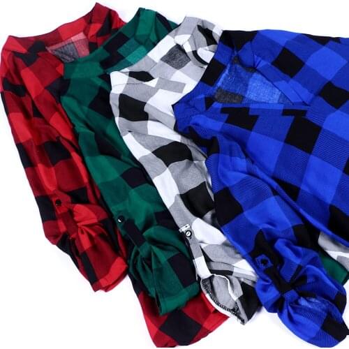 Блузки в клетку VISIVANE China At AliExpress