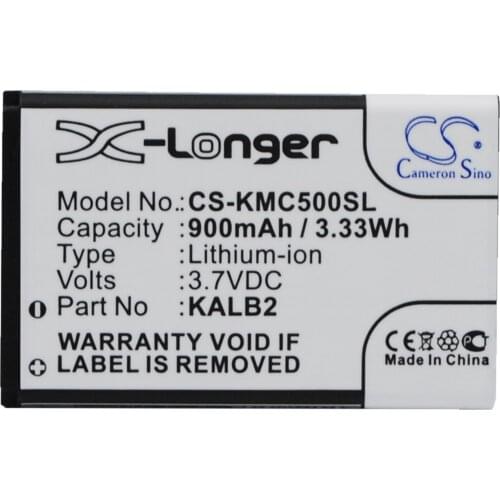 Cameron Sino Mobile SmartPhone Replacement Li-ion Battery 900mAh For KAC5 Samsung Life B2, Life C5, Lu Free Tools