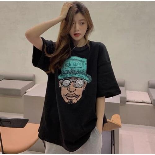 2021 Summer short sleeve T-Shirt Women Tee Shirt Loose Basic Oversize T Shirt Women Casual O-neck Women tshirt