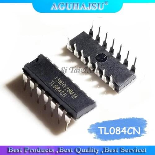10pcs TL084CN TL084 DIP-14 Operational Amplifiers - Op Amps JFET Input 100% New original