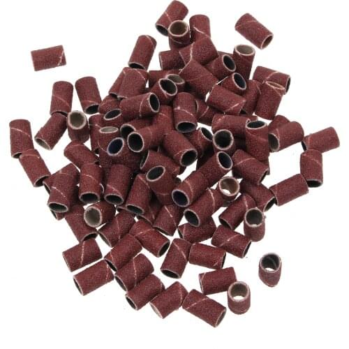 100/200/300PCS Sanding Band Nail Drill File Bit Ring Milling Cutter Manicure Electric Machine Drill Nail Art Tools Accessories