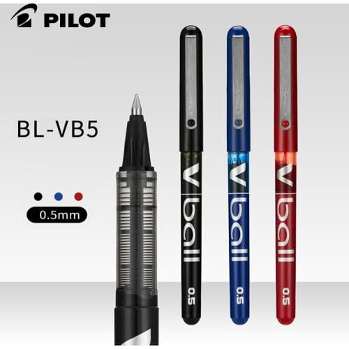 3/6/12pcs PILOT Vball Neutral Straight Liquid BL-VB5 0.5mm Bullet Point V5 Signature Water Pen Student Stationery