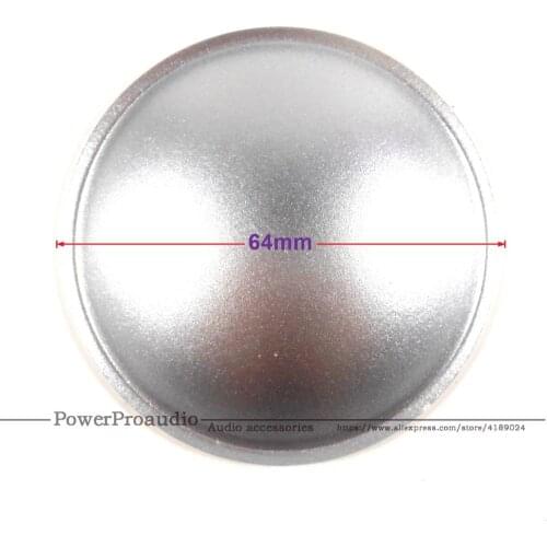 50pcs /Lot 64mm Silver Color LOUDSPEAKER SUBWOOFER / BASS SPEAKER DUST CAP