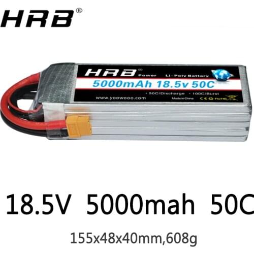 HRB 5S 18.5V Lipo Battery 5000mah 50C XT90 EC5 XT60 T Deans XT90-S Female For RC Quadcopter Racing Airplanes Car Truck 500 Parts