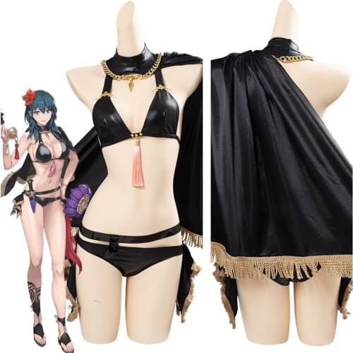 Anime Fire Emblem Byleth Sexy Cosplay Costume Women Female Swimwear Swimsuit Outfits Halloween Carnival Suits