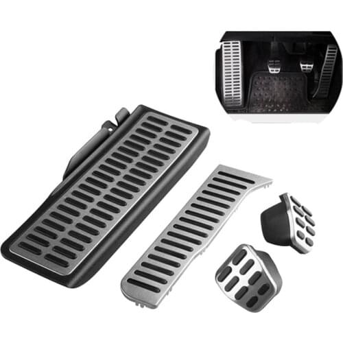 4pcs Car Stainless Gas Brake Pedal Clutch Pedal for Jetta Mk5 Golf 5 6 Scirocco Tiguan Skoda Octavia