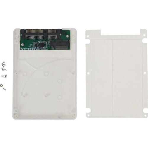 B Key M.2 NGFF (SATA) SSD To 2.5" SATA3 Adapter Solid State Hard Drive With Case Box Screw Black/White Optional