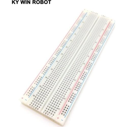 Free shipping 1pcs NEW MB-102 MB102 Breadboard 830Point Solderless PCB Bread Board Test Develop DIY