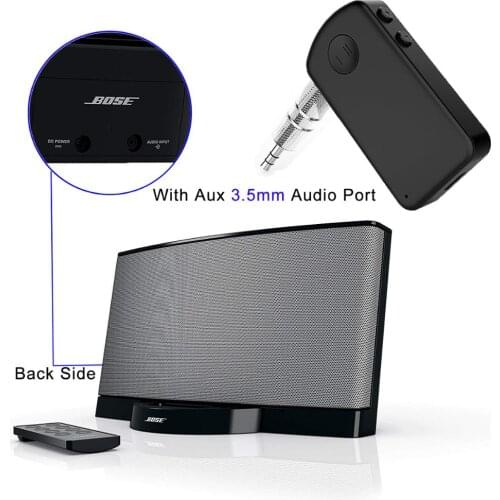 Bluetooth 4.1 Aux 3.5mm Wireless Stereo Audio Receiver Music Adapter For Home Car Bose Sounddock Series III XT Portable Speaker
