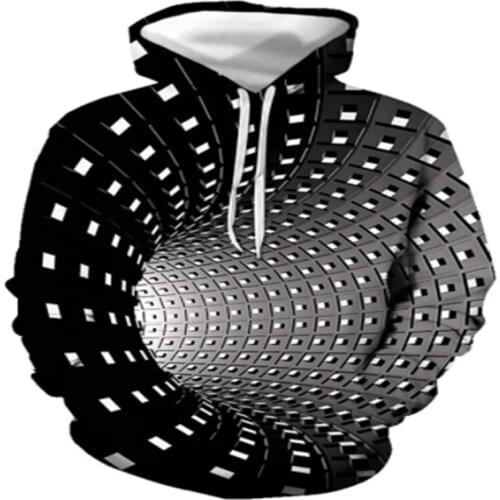 Brand 3D fun design three-dimensional hoodie fashion men and women sports streetwear skateboard sweater pullover