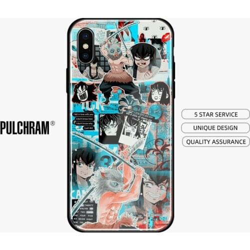 Inosuke Hashibira Kimetsu no Yaiba Soft silicone Glass Phone case shell For Apple iPhone 6 6s 7 8 Plus X XR XS 11 Pro max