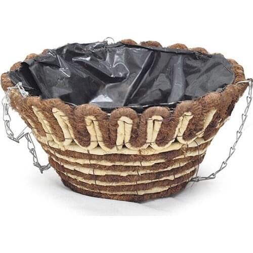 Flower Basket Hanging Flowerpot Handmade With Iron Sling Wedding Decoration Home Planter Storage