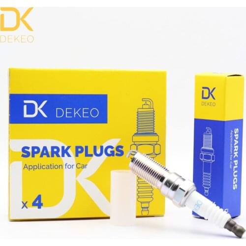 DEKEO For FORD All Models TAURUS X FUSION EDGE FLEX LINCOLN MKS MKT MKZ MKX MAZDA 3 5 6 Spark Plug Iridium AYFS22FM SP411 4PCS