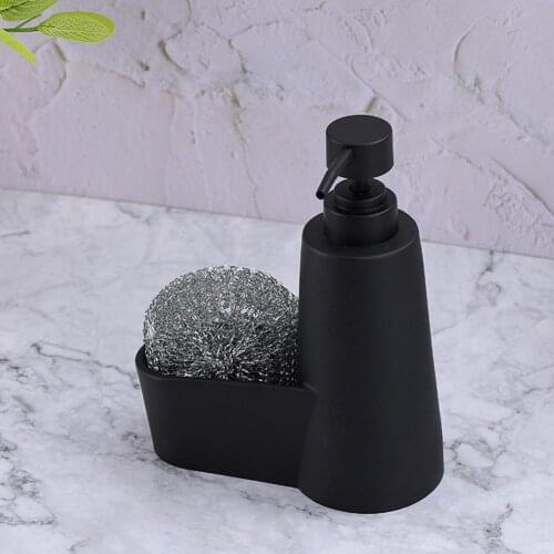 Hand Sanitizer Dispenser With Sponge Detergent Press Storage Bottle Washbasin Soap Storage Box Kitchen Sink Soap Dispenser