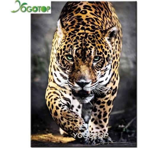 Home Decoration DIY 5D Diamond Embroidery Beautiful Animal Panther Full Diamond Painting Cross Stitch Set Hobby Craft YY2687