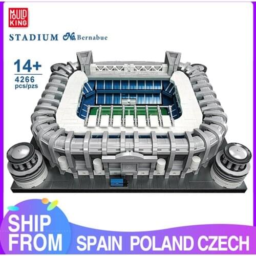 MOULD KING Creative Building Blocks The Bernabue Football Field Model Assembly Bricks Educational Toys For Kids Christmas Gifts