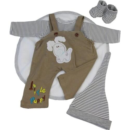 Baby boy Winter Dresses Clothes Sets Toddler Baby Striped top Long Sleeve T-Shirt +Soft pants Outfits Set doll reborn clothing