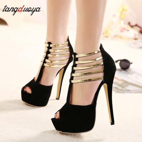 Sexy High Heels Women Shoes Platform Peep Toe Wedding Shoes Women Pumps Black Red Shoes Woman High Heel Shoes 2021 tacones mujer
