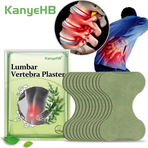 12pcs/bag Wormwood Back Medical Plaster Lumbar Spine Sticker Pain Relief Patch Potent Treatment Back Muscle Arthritis Pain W005