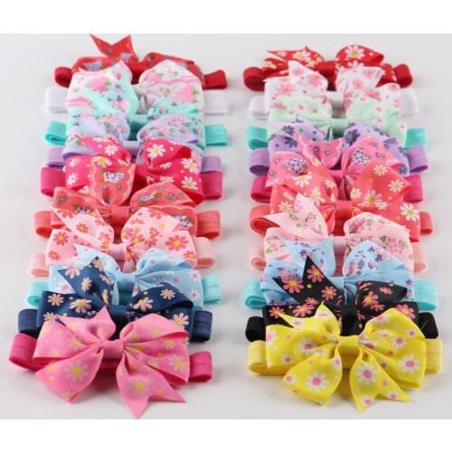 Baby girl headband Infant hair accessories newborn Headwear tiara headwrap Gift Toddlers bandage Ribbon Blowknot bows