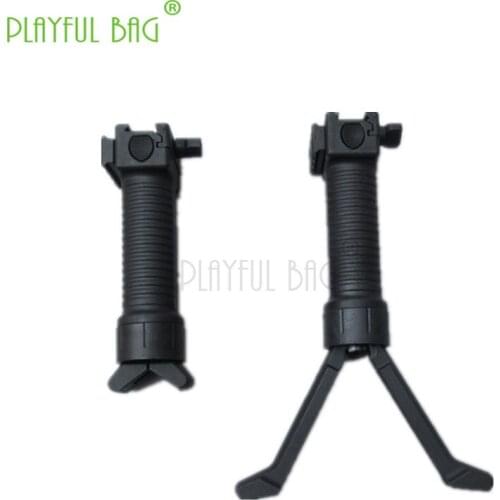 Outdoor sports fun toys telescopic bracket straight grip Y-shaped front grip M4 20mm rail modified elastic foot grip jd03