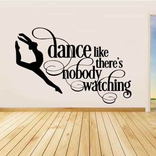 Dance Girl Wall Sticker Home Decoration Accessories Self Adhesive Wall Stickers for Living Room Bedroom DIY Vinyl Wall Art Decal