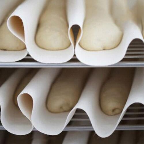 Thick Fermented Linen Cloth Proofing Dough Bakers Pans Bread Baguette Baking Mat Pastry Bakers Couche Proofing Cloth Kitchen