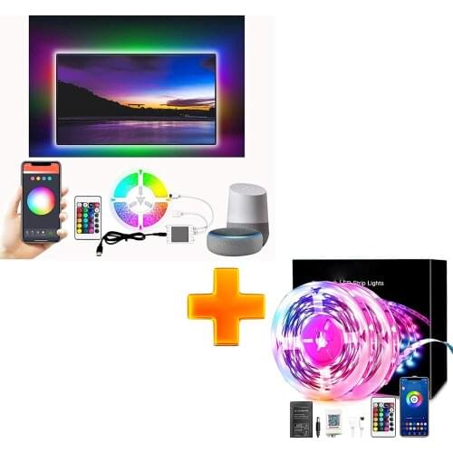 Smart Led Strip Lights 65.6ft and 9.8ft Smart TV backlights