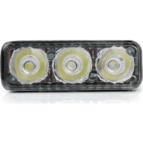 1pcs Car Daytime Running Lights Turn 3 Lights Daytime Running Lights 3Led Anti-Fog Lights Daytime Running Lights High Power