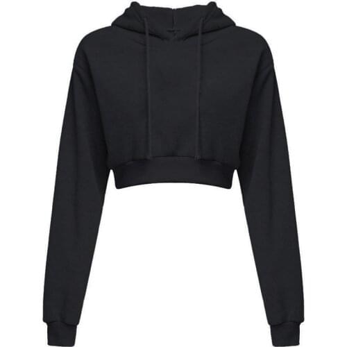 2021 Hoodies Sweatshirt Women Fashion Casual Crop Top Spring Long Sleeve Short Sportswear New Female Pullovers Tops Harajuku