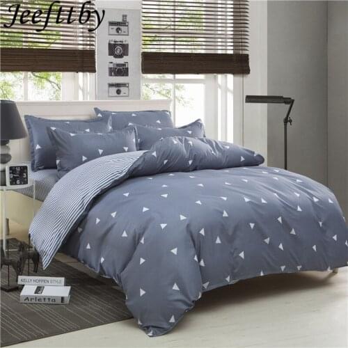 Textiles Stylish Geometric Pattern Decoration Bed Linings 3/4pcs Bedding Set Queen Size Duvet Cover Bed Sheets Pillowcase