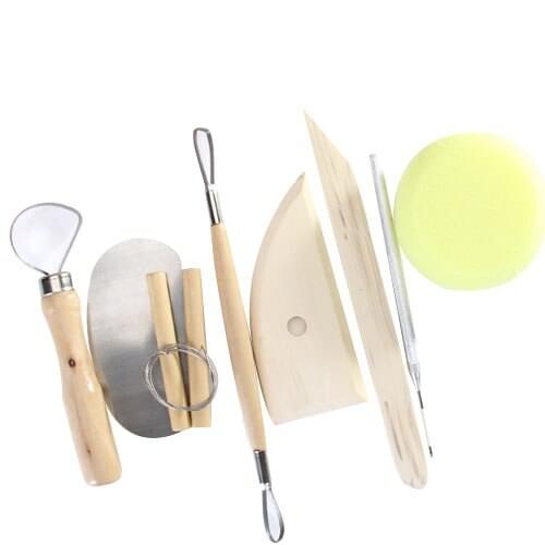 8pcs Assorted Pottery Clay Sculpture Modeling Hand Tool Multi-Purpose Craft