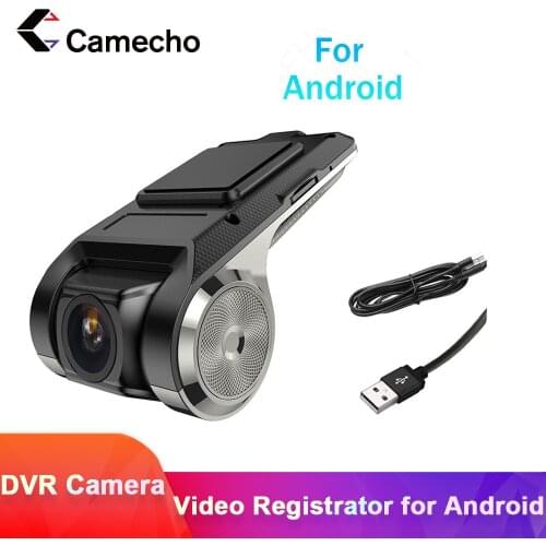 Camecho 720P Car DVR Camera Video Recorder WiFi ADAS G-sensor Recorder Android Auto Digital Video Recorder Dash Cam Full HD