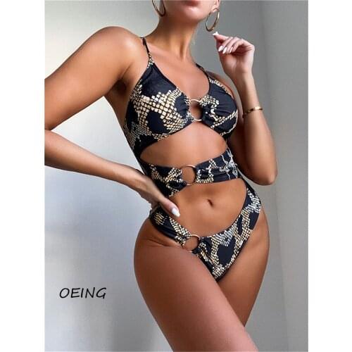 Black Hollow Out Jumpsuit for Women Swimwear Bikini Set Sexy 2021 Bikini Sexy Swimwear