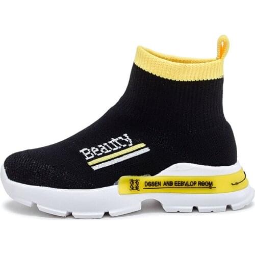 Childrens Wool Knitted Socks Shoes zapatillas niño 2021 Fall New Kidss Sneakers Boys And Girls Elastic Sports Casual Shoes