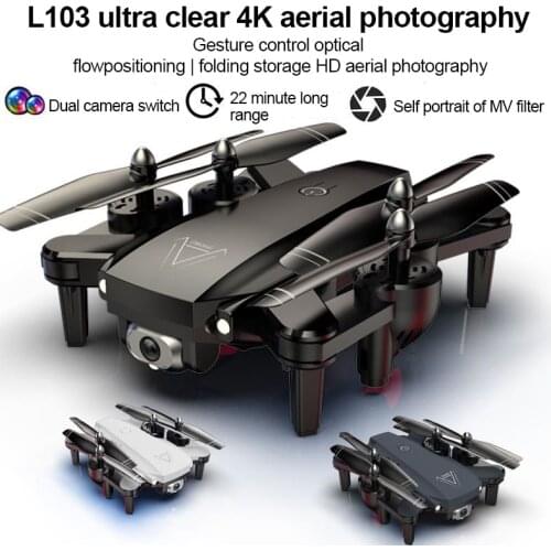 L103 Wifi Fpv RC Drone profession 4k HD Dual Camera Wide Angle Visual 720P 1080P Gesture Sensor Altitude Hold RC Quadcopter