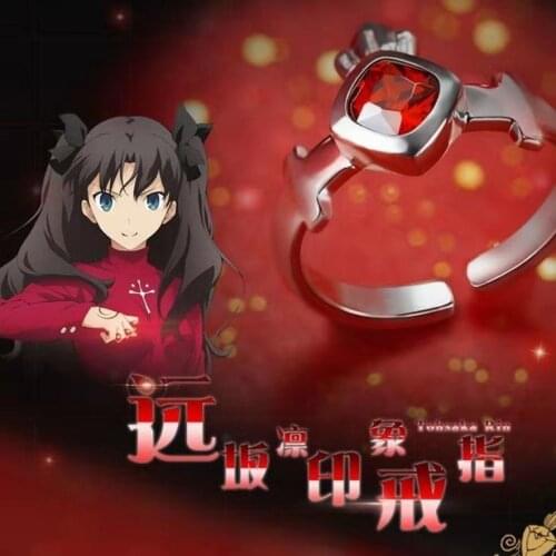 Fate Grand Order Emiya Shirou Tohsaka Rin Cosplay Finger Ring Fashion Jewelry Halloween Costume Accessory Prop