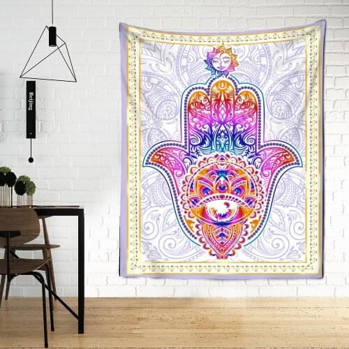 Devils Eye Mandala Tapestry Wall Hanging Colorful Bohemian Hippie TAPIZ Witchcraft Astrology Tarot Card Room Home Decor