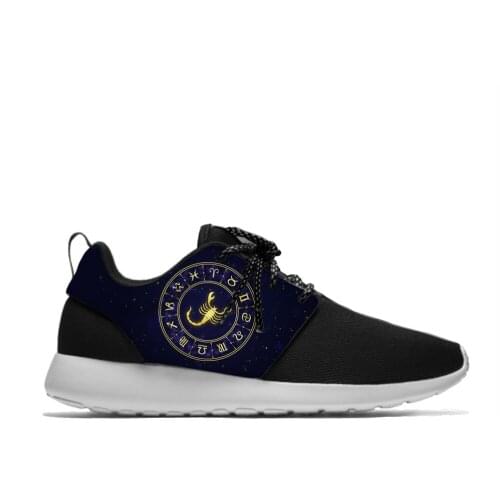Scorpio Scorpion constellation Personality Funny Sport Running Shoes Casual Breathable Lightweight 3D Print Men Women Sneakers