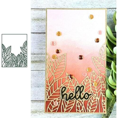 Leaves Background Plant Die Set Cutting Dies Scrapbook Diary Decoration Stencil Ebossing Template DIY Greeting Card Albums