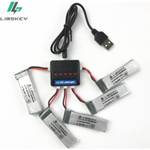Lipo Battery for H37 Battery Spare Parts 3.7V li-po 500mAh Bateria For H37 E50 E50S Battery With 5in1 Charger
