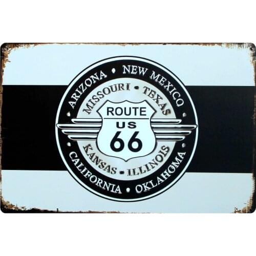 [ Mike86 ] RETRO ARIZONA ROUTE 66 NEW MEXICO USA Metal Plaque PUB House Metal Painting AA-68 Mix order 20*30 CM Free Shipping