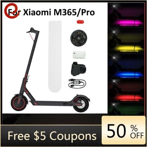 Electric Scooter Bluetooth Night Safety LED Light For Xiaomi M365/PRO Electric Scooter LED Strip Flashlight Night Safety Lamp