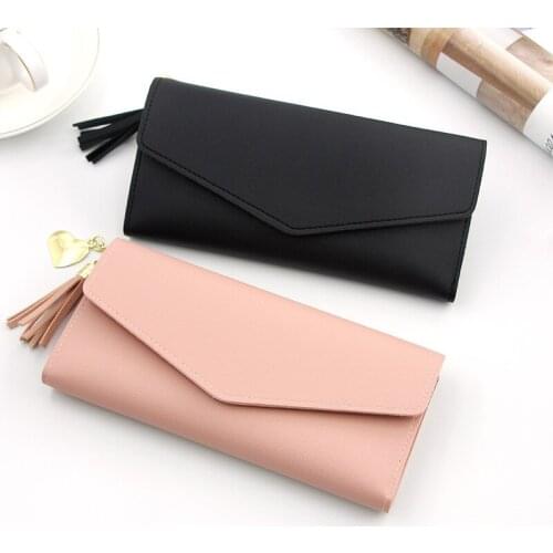 2021 new wallet long student money wallet woman holding bag multi-card wallet woman cute wallet purse women